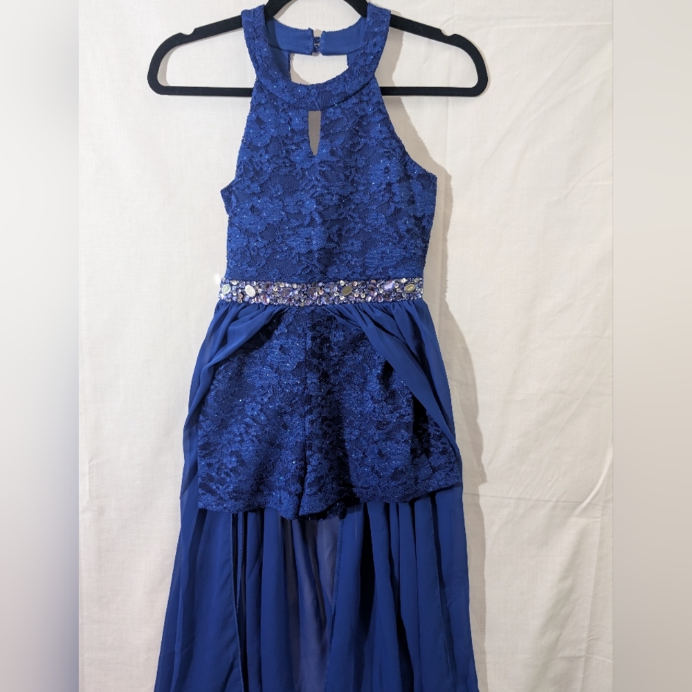 Speechless Girls Royal Blue Cocktail Party Dress, Size 12 - Picture 4 of 14
